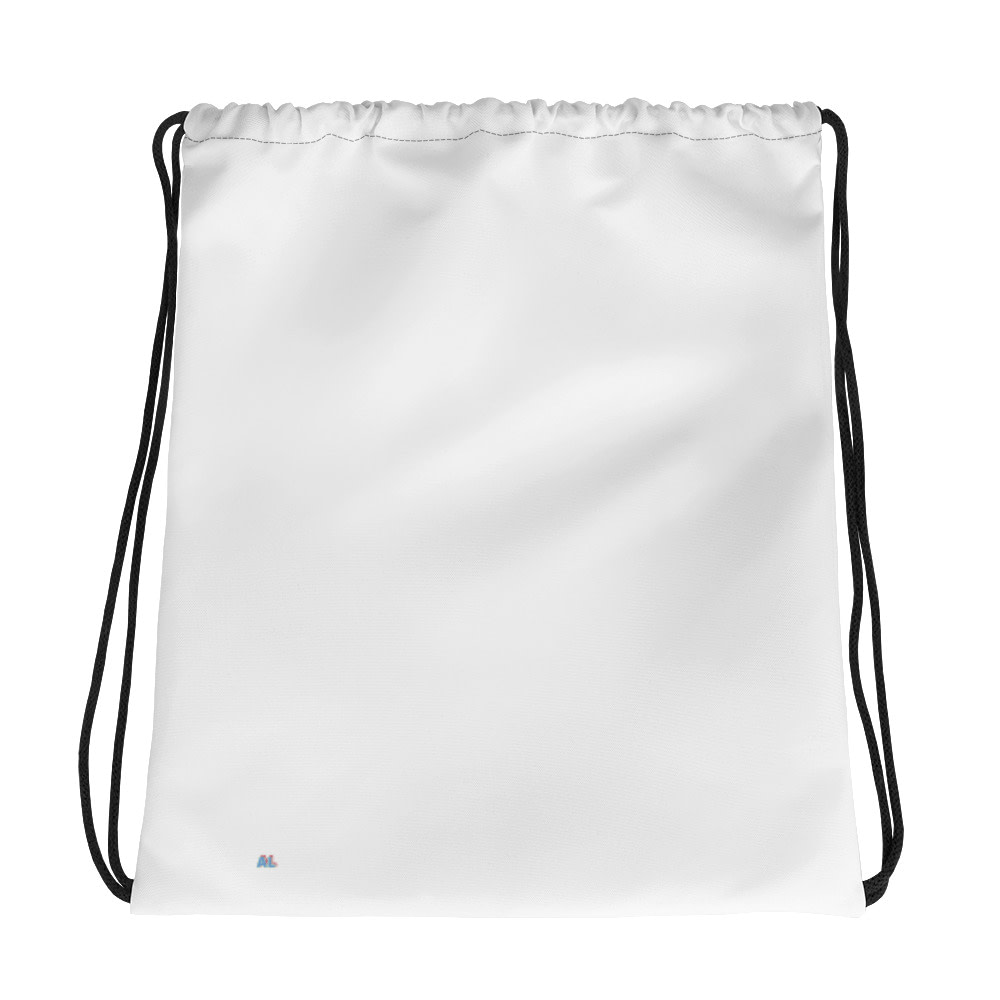 white cinch bag